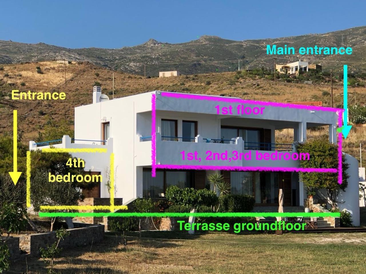 Beach House Set In A Beautiful Bay Karystos  Eksteriør billede